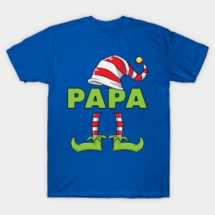 Papa Elf Funny Couples Christmas Costume Gift T-Shirt